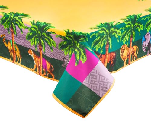 Excelsa Le Cirque du Marrakech Tischdecke, rechteckig, 140 x 180 cm, Baumwolle, Polyester, maschinenwaschbar von Excelsa