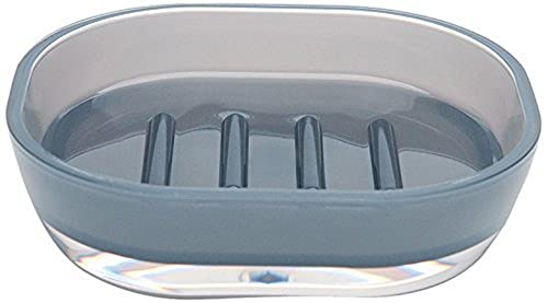 Excelsa Linea Bagno Seifenschale in grau, Polystyrol, 15.7 x 11 x 4 cm von Excelsa