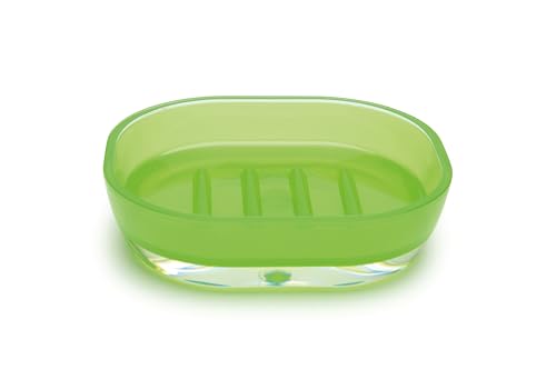 Excelsa Linea Bagno Seifenschale in grün, Polystyrol, 15.7 x 11 x 4 cm von Excelsa
