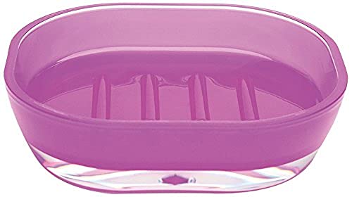 Excelsa Linea Bagno Seifenschale in lila, Polystyrol, 15.7 x 11 x 4 cm von Excelsa