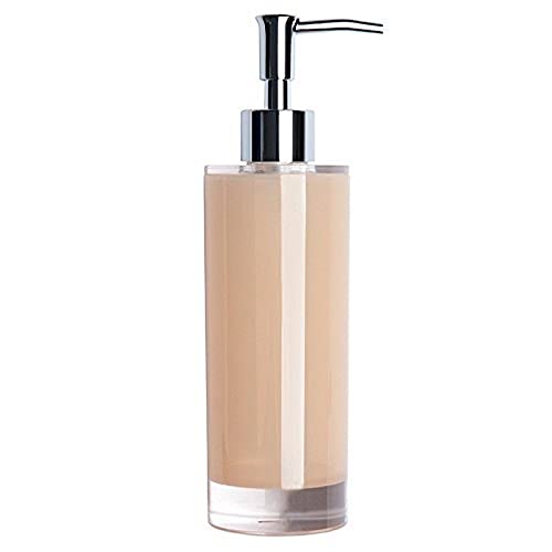 Excelsa Linea Bagno Seifenspender 300ml in Creme, Polystyrol, 6.5 x 6.5 x 22 cm von Excelsa