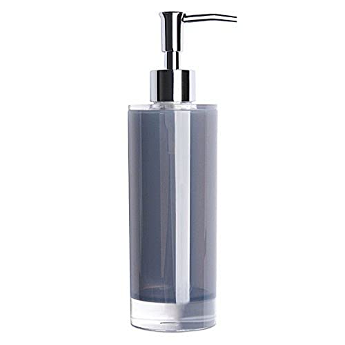 Excelsa Linea Bagno Seifenspender 300ml in grau, Polystyrol, 6.5 x 6.5 x 22 cm von Excelsa