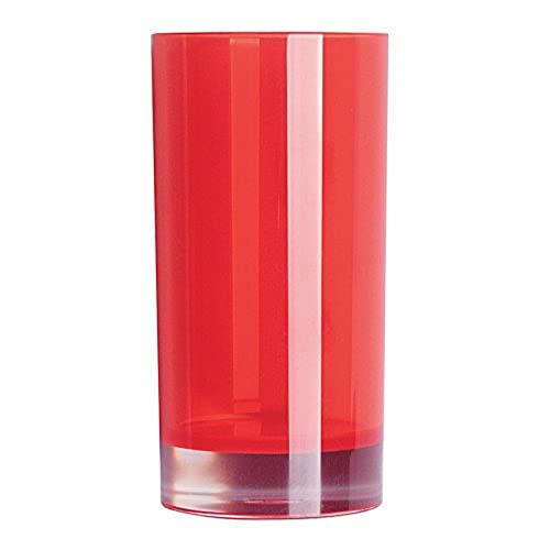 Excelsa Linea Bagno Zahnputzbecher Ø6,3x13cm in rot, Polystyrol, 6.3 x 6.3 x 13 cm von Excelsa