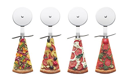 Excelsa Lollypop Pizzaschneider, Edelstahl, Mehrfarbig, 15 x 7 x 2 cm von Excelsa