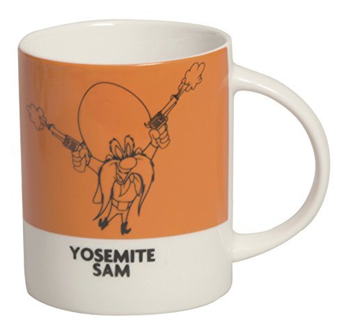 Excelsa Looney Tunes Mug Yosemite Sam 300 ml, Porzellan, Orange dunkel, 8.9 x 8.9 x 9 cm von Excelsa