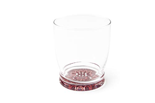 Excelsa Mandala Rot Set 6 Wassergläser, Glas von Excelsa