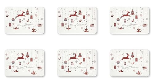 Excelsa Merry Christmas Set mit 6 Tischsets, Polypropylen von Excelsa