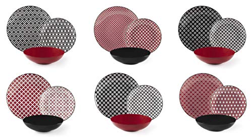 Excelsa Monochrome Red Tafelservice 18-teilig, Porzellan und Steinzeug Excelsa Monochrome Red Tafelservice 18-teilig, Porzellan und Steinzeug von Excelsa