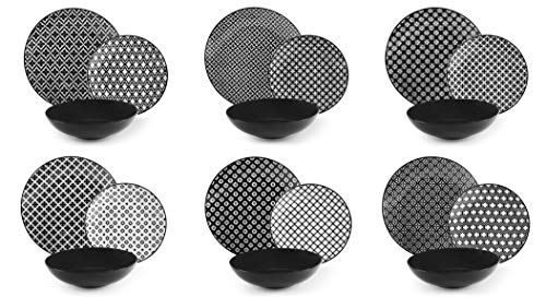 Excelsa Monochrome Tafelservice 18-teilig, Porzellan und Keramik Steingut von Excelsa