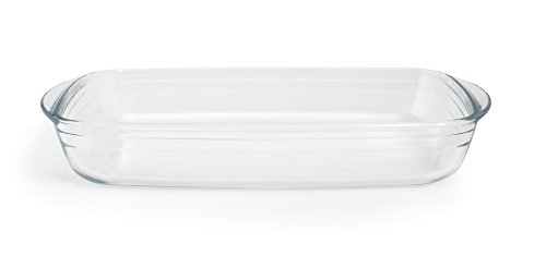 Excelsa Natürliche Baking Auflaufform, rechteckig, Glas, durchsichtig, 39x24x7 cm von Excelsa