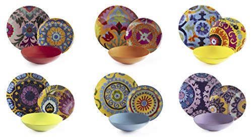 Excelsa New Delhi Teller-Set, 18-teilig, Porzellan von Excelsa