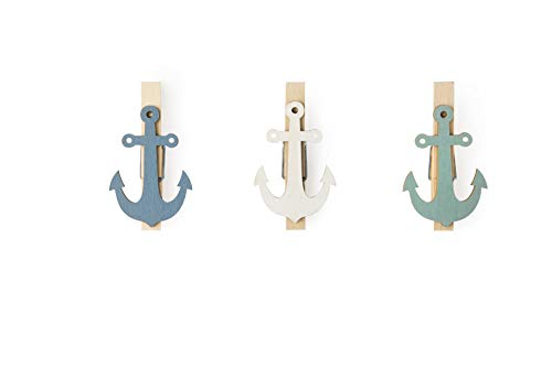 Excelsa Ocean Packung Sechs Clips, Holz, Mehrfarbig, 6 Stück Excelsa Ocean Packung Sechs Clips, Holz, Mehrfarbig, 6 Stück von Excelsa