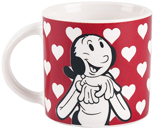 Excelsa Olivia Tasse Kaffee, Porzellan, Rot von Excelsa