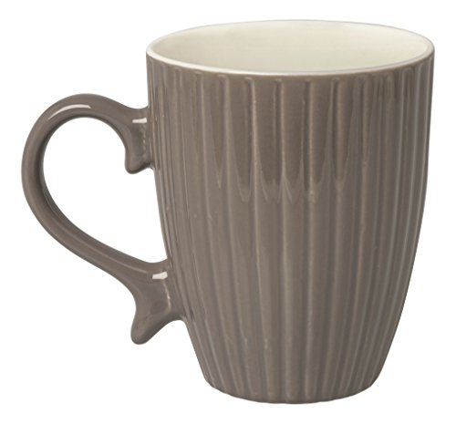 Excelsa Parisienne Mug 325 ml, Porzellan, Grau, 8.30 X 8.30 X 10.19 cm von Excelsa