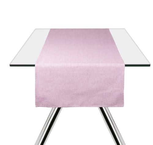 Excelsa Pastel Color Tischdecke, rechteckig, Violett, 140 x 240 cm, Baumwolle, Polyester (Violett, 45 x 140 cm) von Excelsa