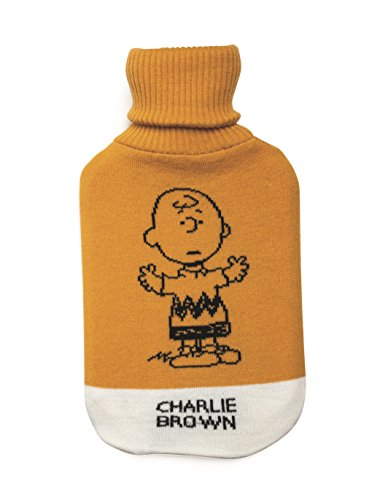 Excelsa Peanuts-Wärmflasche Charlie Brown 35x19x3.5 cm Arancio von Excelsa
