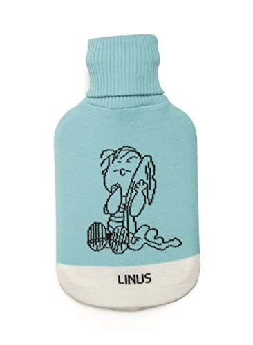 Excelsa 2 lt Linus Wärmflasche, Gummi, Stoff, himmelblau, 35x19x3.5 cm von Excelsa