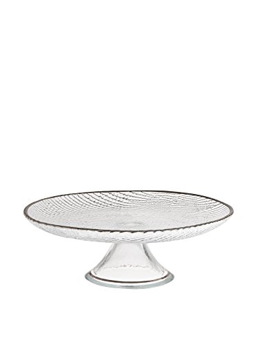 Soul Kitchen Tortenplatte Platinum transparent/silberfarben von Excelsa