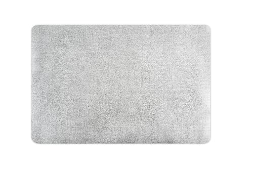 Excelsa Platinum Set mit 6 rechteckigen Tischsets, PVC-Kunststoff, 43 x 30 cm, Silber von Excelsa