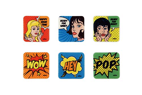 Excelsa Pop Set 6 Untersetzer, 100% Polyester Excelsa Pop Set 6 Untersetzer, 100% Polyester von Excelsa