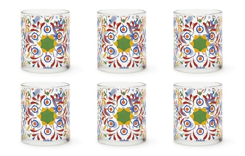 Excelsa Puebla Set mit 6 Wassergläsern, Glas, Fassungsvermögen 250 ml, mehrfarbig Excelsa Puebla Set mit 6 Wassergläsern, Glas, Fassungsvermögen 250 ml, mehrfarbig von Excelsa