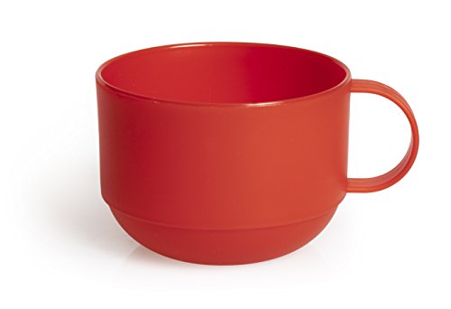 Excelsa Rainbow Tasse Jumbo 0.50 Liter, Kunststoff, Rot, 11 x 11 x 8 cm von Excelsa