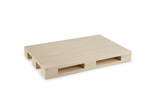 Excelsa Real Wood Palettentablett aus Holz, Buche, 4 Größen, für Vorspeisen und Käse (30 x 20 cm) von Excelsa