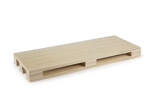 Excelsa Real Wood Palettentablett aus Holz, Buche, 4 Größen erhältlich, für Vorspeisen und Käse (40 x 15 cm) von Excelsa