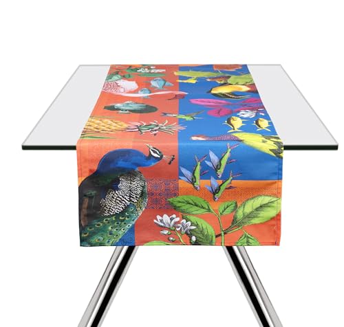 Excelsa Rhapsody Tischläufer, 60 % Baumwolle, 40 % Polyester, 45 x 140 cm, Mehrfarbig von Excelsa