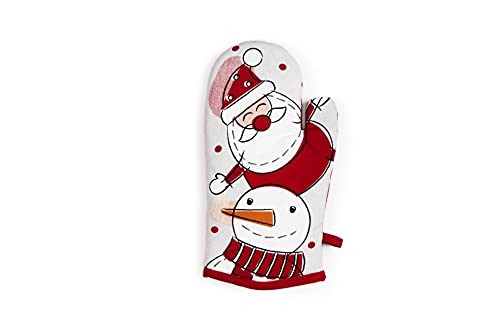 Excelsa Snowman Ofenhandschuh, Baumwolle, Weihnachtsdekoration, 32,5 x 16,5 cm von Excelsa
