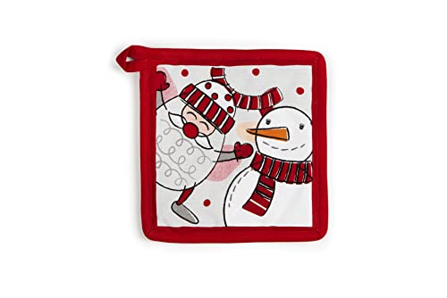Excelsa Snowman Topflappen, 20 x 20 cm, Futter 100% Baumwolle, Füllung aus Polyester von Excelsa