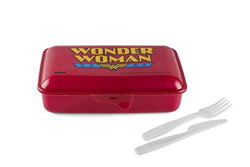 Excelsa Superhelden Lunchbox Wonder Woman, Polypropylen, Rot, 22 x 13 cm Excelsa Superhelden Lunchbox Wonder Woman, Polypropylen, Rot, 22 x 13 cm von Excelsa