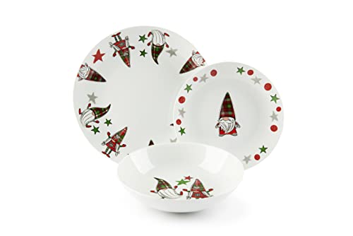 Excelsa Tartan Gnome 65504 Tellerservice, 18-teilig von Excelsa