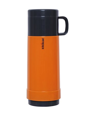 Excelsa Thermosflasche, Kunststoff, Orange/Grau 0.75 Litri Arancio/Grigio von Excelsa