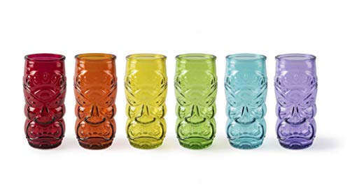 Excelsa Tiki Set aus 6 Gläsern, Glas von Excelsa