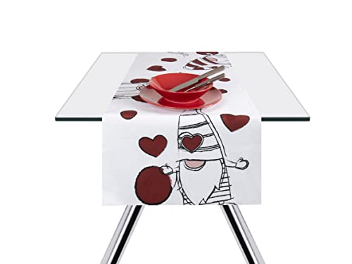 Excelsa 65386 Tischläufer GNOME Sweet Home, 40 x 140 cm, Baumwolle von Excelsa