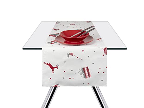 Excelsa Tischläufer Merry Christmas, 40 x 140 cm, Baumwolle von Excelsa