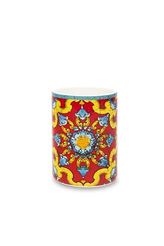 Excelsa Trinacria Utensilienhalter aus Keramik, mediterrane Dekoration, 15,5 cm, mehrfarbig Excelsa Trinacria Utensilienhalter aus Keramik, mediterrane Dekoration, 15,5 cm, mehrfarbig von Excelsa