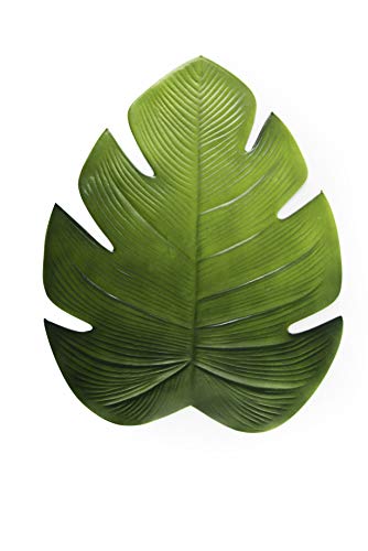 Excelsa Tropical Set 6 Platzdeckchen Tischset Platzset in Blattform, 48 x 38 cm, EVA-Kunststoff von Excelsa