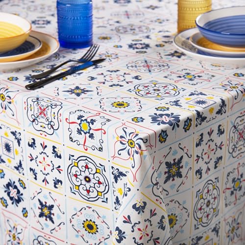Excelsa Vietri Color Rechteckige Tischdecke, 70% Baumwolle und 30% Polyester, 140 x 240 cm von Excelsa