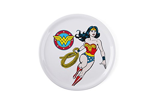 Excelsa Teller Pizza Wonder Woman Bianco von Excelsa