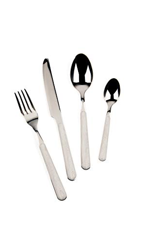 Excelsa Wood Tafelbesteck 24-teilig, Edelstahl Bianco von Excelsa