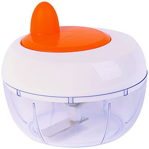 Excelsa kunstvollen Mini Zerkleinerer, Polypropylen, Weiß/Orange von Excelsa