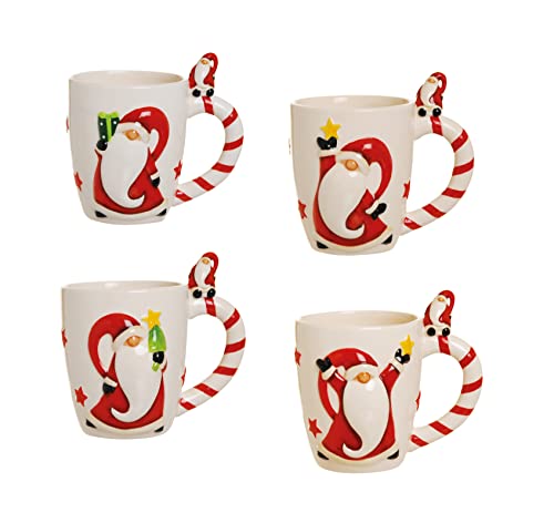 Merry Christmas Becher 4er Set 260 ml weiß/rot von Excelsa