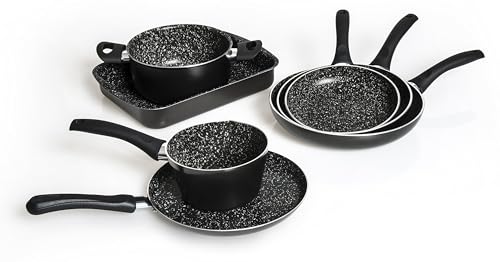 Molecuisine Töpfe und Pfannen 7 tlg. Set Rock'N Cook schwarz von Excelsa