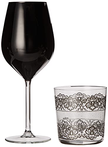 Soul Kitchen Glas 12 tlg. Set schwarz von Excelsa