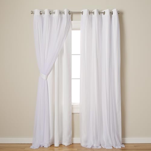 Exclusive Home Curtains Catarina Verdunkelungsvorhang, mehrschichtig, verdunkelnd, durchscheinend, 1 Paar, 52 x 120 cm, Winter von Exclusive Home Curtains
