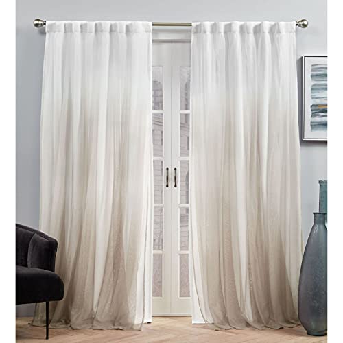 Exclusive Home Crescendo Vorhänge, gefüttert, verdunkelnd, versteckt, 132,1 x 243,8 cm, Champagnerfarben, 2 Stück von Exclusive Home Curtains