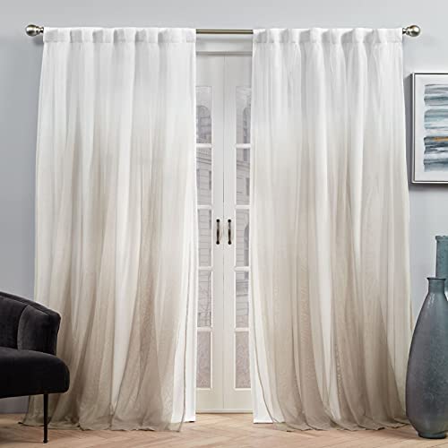 Exclusive Home Curtains Crescendo Verdunkelungsvorhang, gefüttert, verdunkelnd, verdeckte Schlaufen, 132 x 274 cm, champagnerfarben von Exclusive Home Curtains