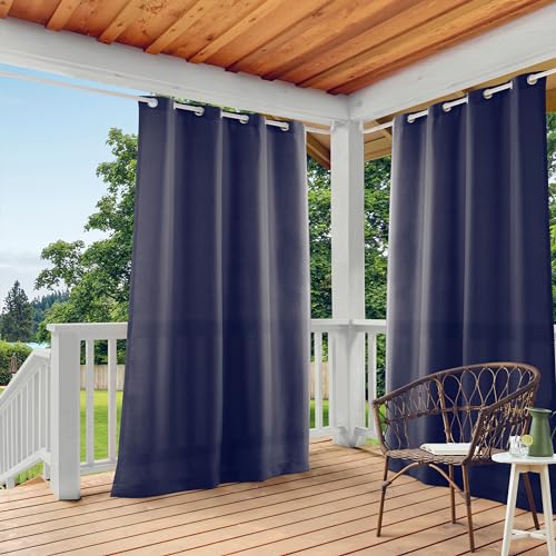 Exclusive Home Vorhänge, Polyester, 1 Paar, Polyester, Navy, 54x120 von Exclusive Home Curtains